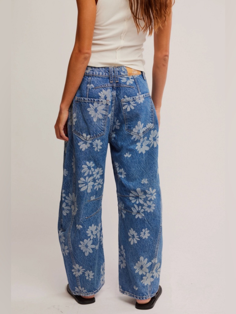 Good Luck Floral Print Barrel Jeans
Free People - Picture 3 of 11